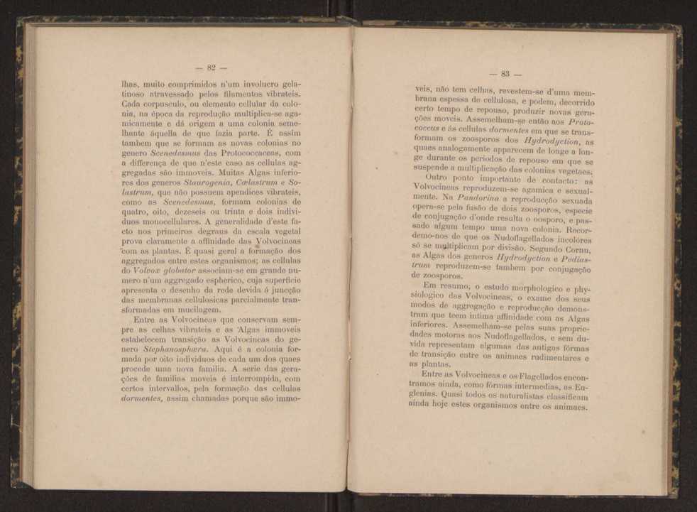 Oreino dos protistas:apreciao da legitimidade d'esta hypothese na classificao dos seres organicos 43