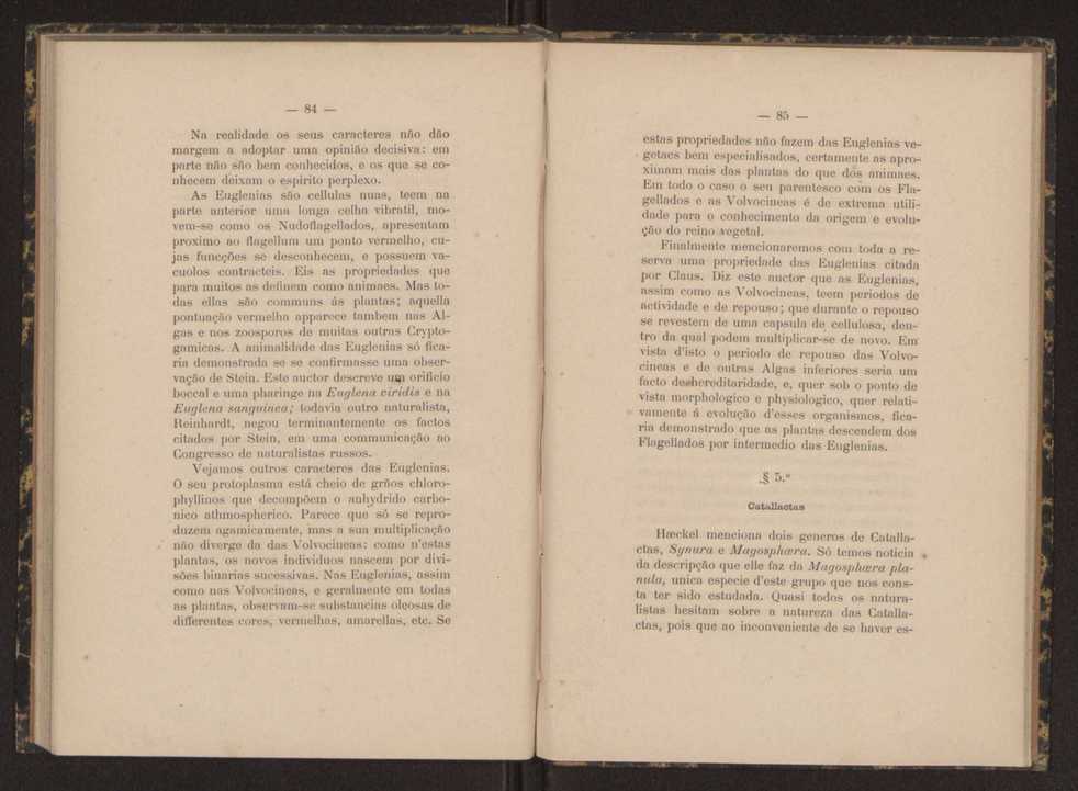 Oreino dos protistas:apreciao da legitimidade d'esta hypothese na classificao dos seres organicos 44