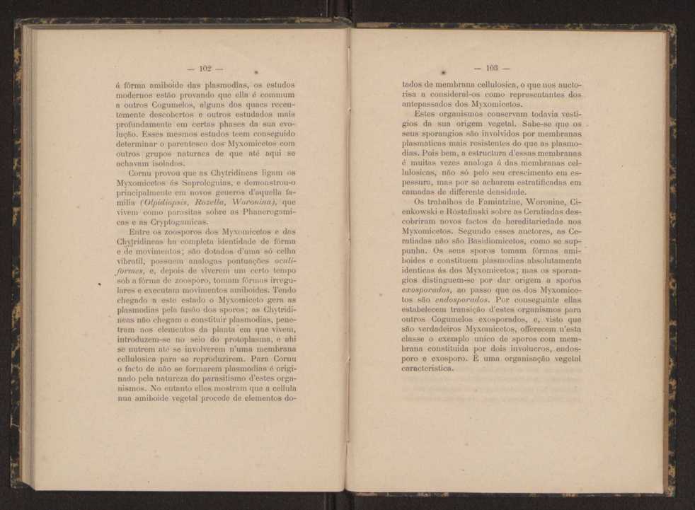 Oreino dos protistas:apreciao da legitimidade d'esta hypothese na classificao dos seres organicos 53