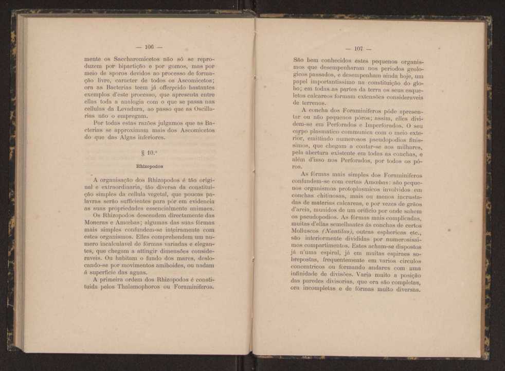 Oreino dos protistas:apreciao da legitimidade d'esta hypothese na classificao dos seres organicos 55