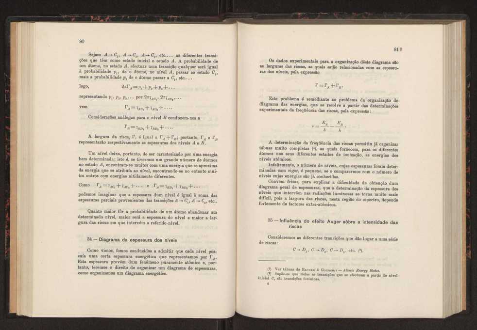Estudo das riscas satlites de L? do ouro 52