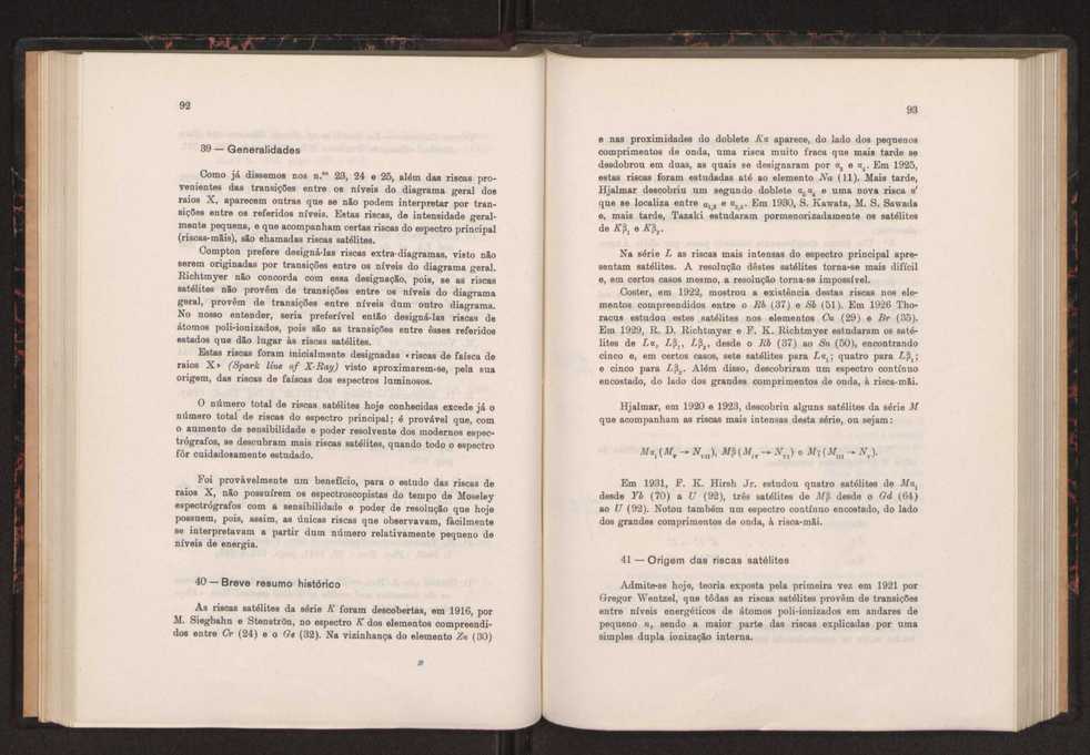 Estudo das riscas satlites de L? do ouro 58