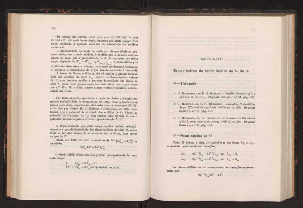 Estudo das riscas satlites de L? do ouro 64