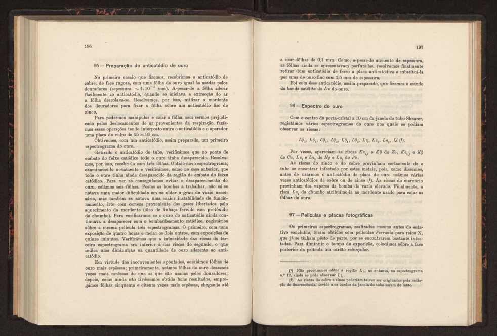 Estudo das riscas satlites de L? do ouro 112