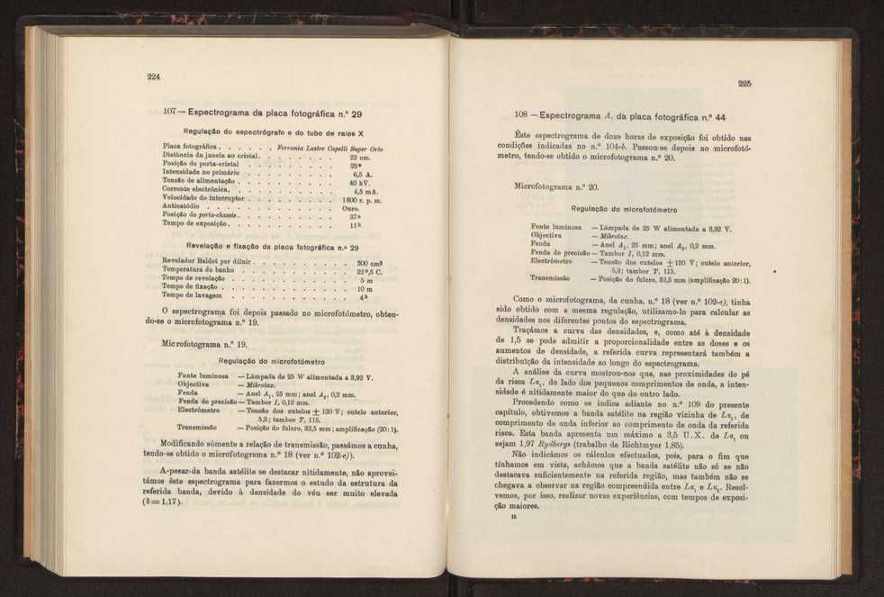 Estudo das riscas satlites de L? do ouro 126