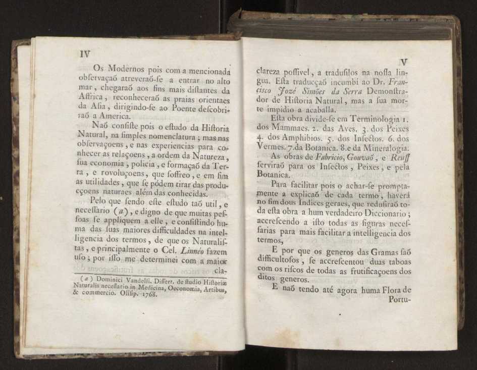 Diccionario dos termos technicos de historia natural extrahidos das obras de Linno ...:Memoria sobre a utilidade dos jardins botanicos 5