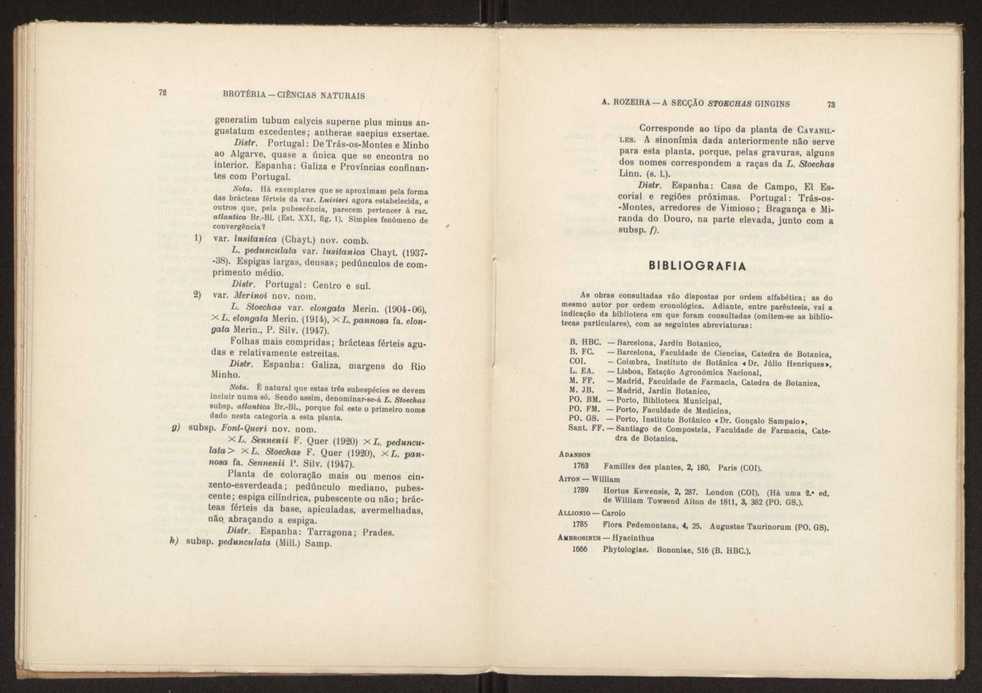 Aseco stoechas gingins, do gnero Lavandula Linn. 38