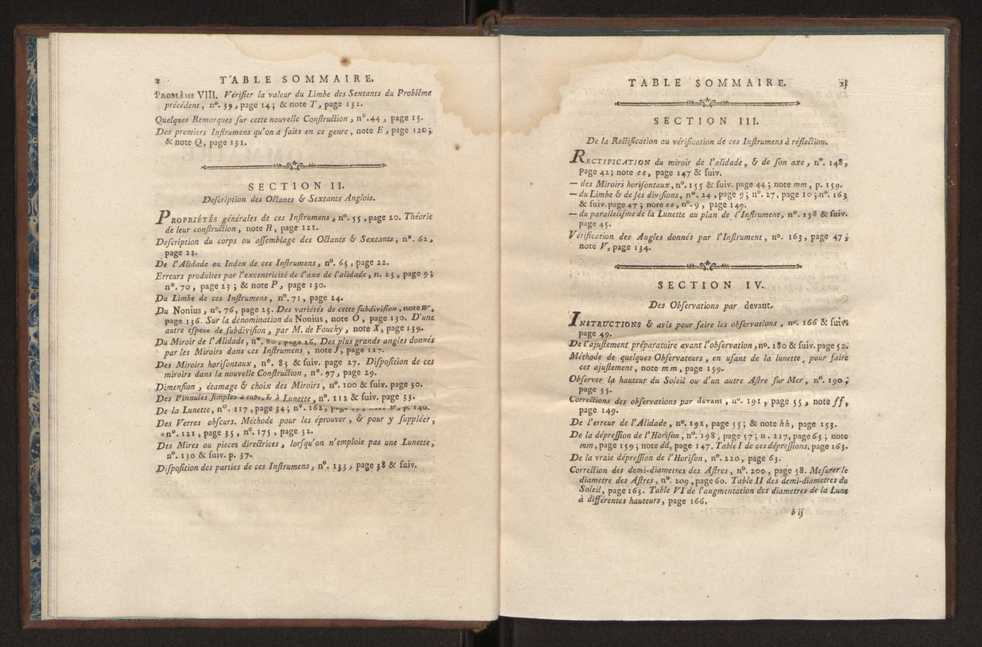 Description des octants et sextants anglois, ou quarts de cercle a reflection, avec la maniere de servir de ces instrumens, pour prendre toutes sortes de distances angulaires, tant sur mer que sur terre : prcde d'un mmoire sur une nouvelle construction de ces instrumens; et suivie d'un appendix, contenant la description et les avantages d'un double-sextant nouveau 8