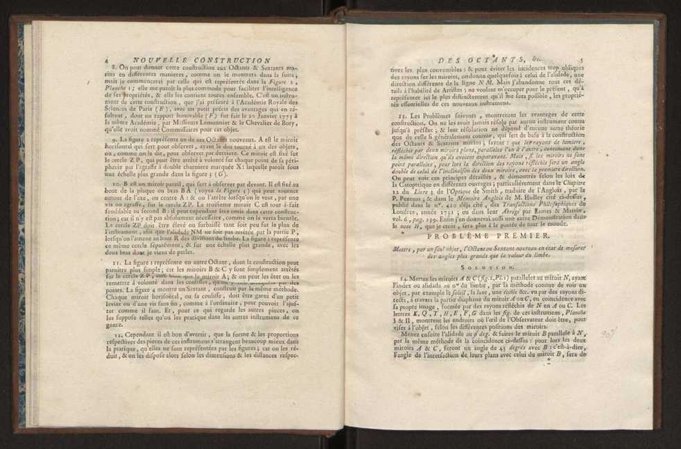 Description des octants et sextants anglois, ou quarts de cercle a reflection, avec la maniere de servir de ces instrumens, pour prendre toutes sortes de distances angulaires, tant sur mer que sur terre : prcde d'un mmoire sur une nouvelle construction de ces instrumens; et suivie d'un appendix, contenant la description et les avantages d'un double-sextant nouveau 13