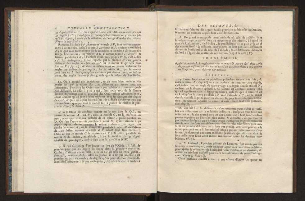 Description des octants et sextants anglois, ou quarts de cercle a reflection, avec la maniere de servir de ces instrumens, pour prendre toutes sortes de distances angulaires, tant sur mer que sur terre : prcde d'un mmoire sur une nouvelle construction de ces instrumens; et suivie d'un appendix, contenant la description et les avantages d'un double-sextant nouveau 14