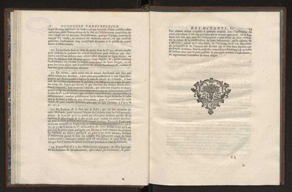 Description des octants et sextants anglois, ou quarts de cercle a reflection, avec la maniere de servir de ces instrumens, pour prendre toutes sortes de distances angulaires, tant sur mer que sur terre : prcde d'un mmoire sur une nouvelle construction de ces instrumens; et suivie d'un appendix, contenant la description et les avantages d'un double-sextant nouveau 20