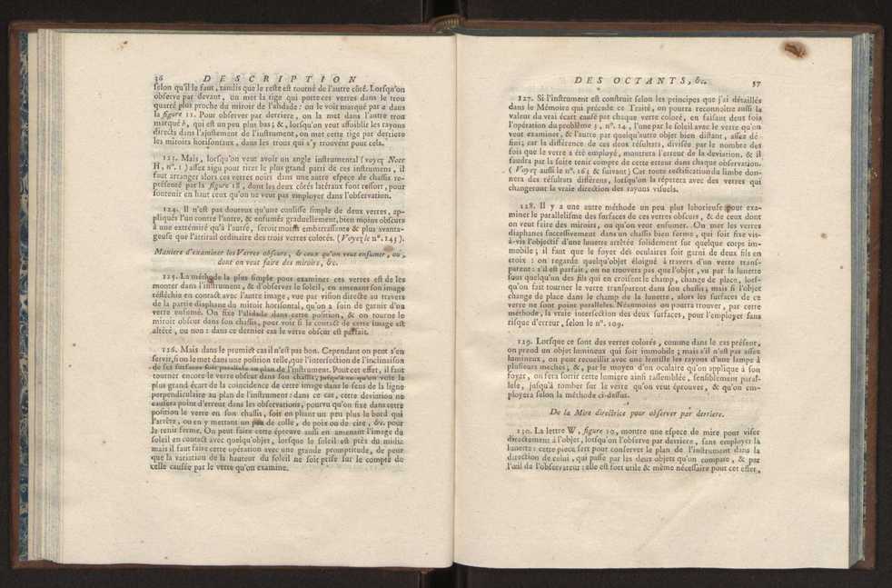 Description des octants et sextants anglois, ou quarts de cercle a reflection, avec la maniere de servir de ces instrumens, pour prendre toutes sortes de distances angulaires, tant sur mer que sur terre : prcde d'un mmoire sur une nouvelle construction de ces instrumens; et suivie d'un appendix, contenant la description et les avantages d'un double-sextant nouveau 29