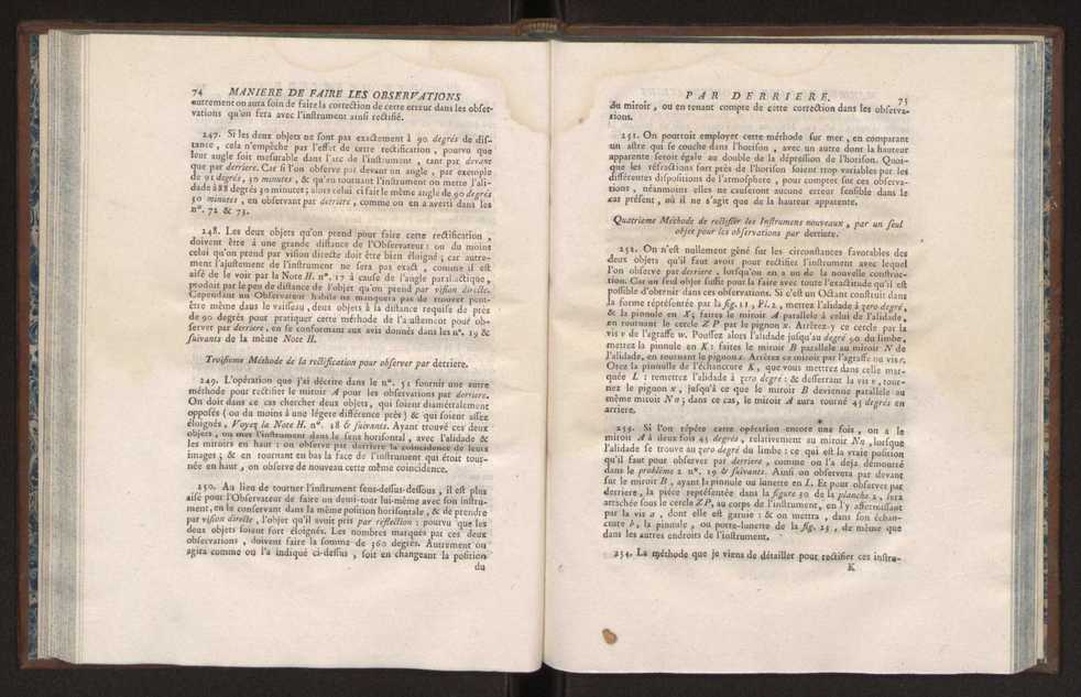 Description des octants et sextants anglois, ou quarts de cercle a reflection, avec la maniere de servir de ces instrumens, pour prendre toutes sortes de distances angulaires, tant sur mer que sur terre : prcde d'un mmoire sur une nouvelle construction de ces instrumens; et suivie d'un appendix, contenant la description et les avantages d'un double-sextant nouveau 47
