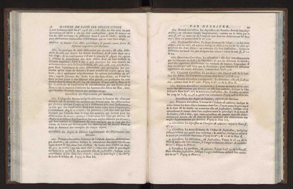 Description des octants et sextants anglois, ou quarts de cercle a reflection, avec la maniere de servir de ces instrumens, pour prendre toutes sortes de distances angulaires, tant sur mer que sur terre : prcde d'un mmoire sur une nouvelle construction de ces instrumens; et suivie d'un appendix, contenant la description et les avantages d'un double-sextant nouveau 49