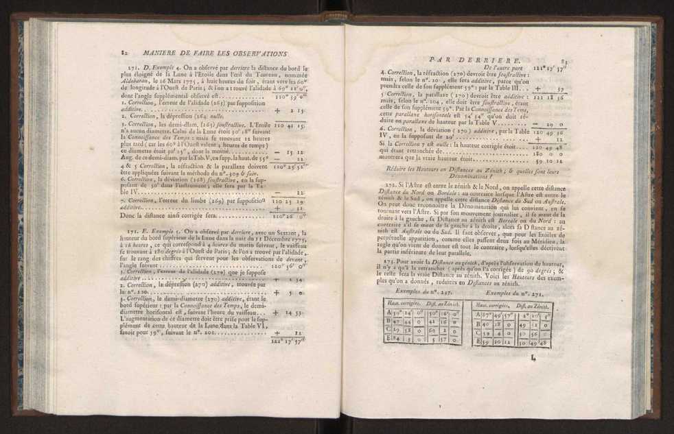 Description des octants et sextants anglois, ou quarts de cercle a reflection, avec la maniere de servir de ces instrumens, pour prendre toutes sortes de distances angulaires, tant sur mer que sur terre : prcde d'un mmoire sur une nouvelle construction de ces instrumens; et suivie d'un appendix, contenant la description et les avantages d'un double-sextant nouveau 51