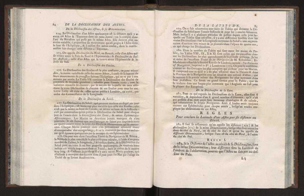 Description des octants et sextants anglois, ou quarts de cercle a reflection, avec la maniere de servir de ces instrumens, pour prendre toutes sortes de distances angulaires, tant sur mer que sur terre : prcde d'un mmoire sur une nouvelle construction de ces instrumens; et suivie d'un appendix, contenant la description et les avantages d'un double-sextant nouveau 52