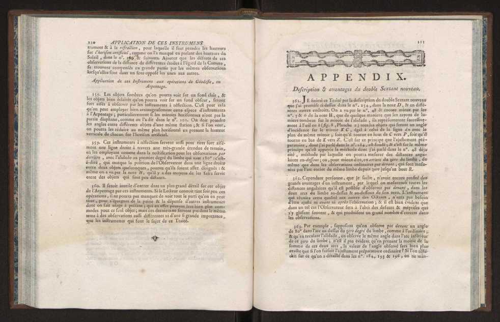 Description des octants et sextants anglois, ou quarts de cercle a reflection, avec la maniere de servir de ces instrumens, pour prendre toutes sortes de distances angulaires, tant sur mer que sur terre : prcde d'un mmoire sur une nouvelle construction de ces instrumens; et suivie d'un appendix, contenant la description et les avantages d'un double-sextant nouveau 64