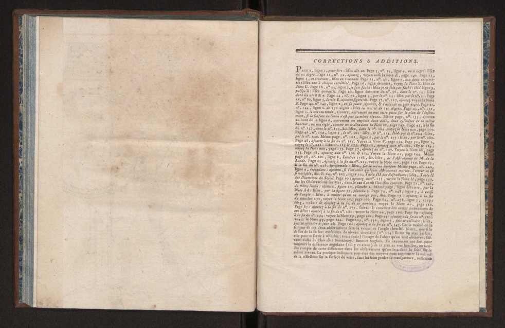 Description des octants et sextants anglois, ou quarts de cercle a reflection, avec la maniere de servir de ces instrumens, pour prendre toutes sortes de distances angulaires, tant sur mer que sur terre : prcde d'un mmoire sur une nouvelle construction de ces instrumens; et suivie d'un appendix, contenant la description et les avantages d'un double-sextant nouveau 98