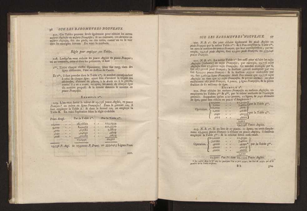 Description et usages des nouveaux barometres, pour msurer la hauteur des montagnes et la profondeur des mines, appartenants aux collections d'instrumens d'astronomie et de physique, faits  Londres en 1778 et 1779, par ordre de la cour d'Espagne, avec un prcis des barometres  grande chelle, et d'un mtorographe constant 11