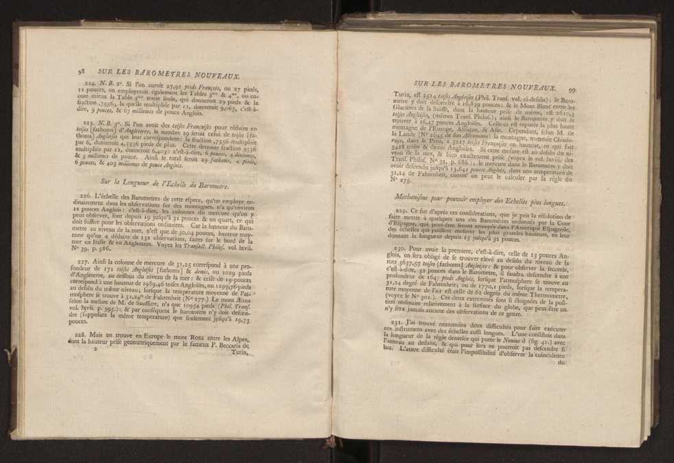 Description et usages des nouveaux barometres, pour msurer la hauteur des montagnes et la profondeur des mines, appartenants aux collections d'instrumens d'astronomie et de physique, faits  Londres en 1778 et 1779, par ordre de la cour d'Espagne, avec un prcis des barometres  grande chelle, et d'un mtorographe constant 12