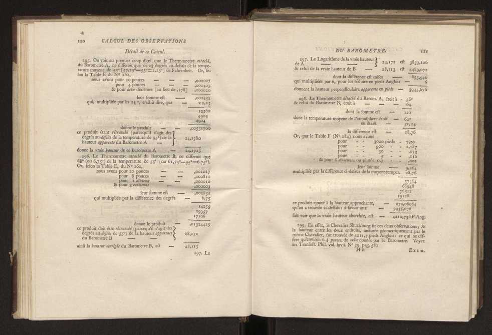 Description et usages des nouveaux barometres, pour msurer la hauteur des montagnes et la profondeur des mines, appartenants aux collections d'instrumens d'astronomie et de physique, faits  Londres en 1778 et 1779, par ordre de la cour d'Espagne, avec un prcis des barometres  grande chelle, et d'un mtorographe constant 23