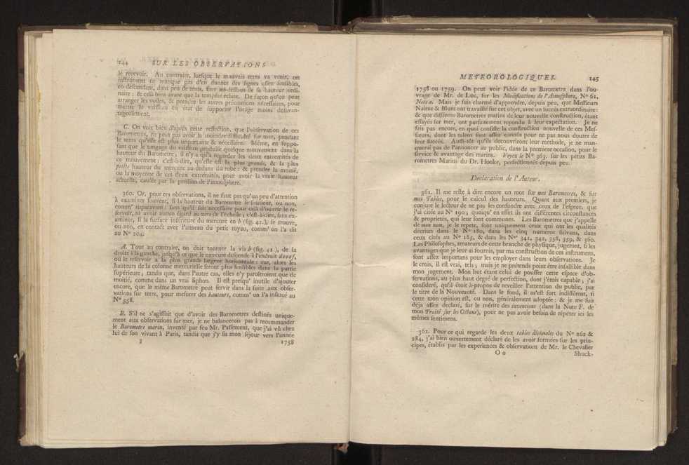 Description et usages des nouveaux barometres, pour msurer la hauteur des montagnes et la profondeur des mines, appartenants aux collections d'instrumens d'astronomie et de physique, faits  Londres en 1778 et 1779, par ordre de la cour d'Espagne, avec un prcis des barometres  grande chelle, et d'un mtorographe constant 35