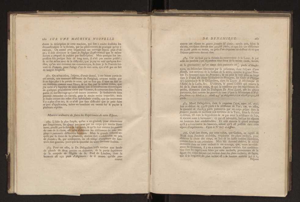 Description d'une machine nouvelle de dynamique, invente par Mr. G. Atwood... on rend trs aisment sensibles les loix du mouvement des corps en ligne droite, et en rotation, les velocits communiques par le choc des corps elastiques et non-elastiques, la resistance des fluides, etc. : avec un prcis des expriences rlatives  la premiere espece de mouvement, et la maniere de les executer, etc., dans une lettre adresse  Monsieur Volta 4