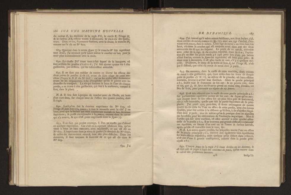 Description d'une machine nouvelle de dynamique, invente par Mr. G. Atwood... on rend trs aisment sensibles les loix du mouvement des corps en ligne droite, et en rotation, les velocits communiques par le choc des corps elastiques et non-elastiques, la resistance des fluides, etc. : avec un prcis des expriences rlatives  la premiere espece de mouvement, et la maniere de les executer, etc., dans une lettre adresse  Monsieur Volta 17