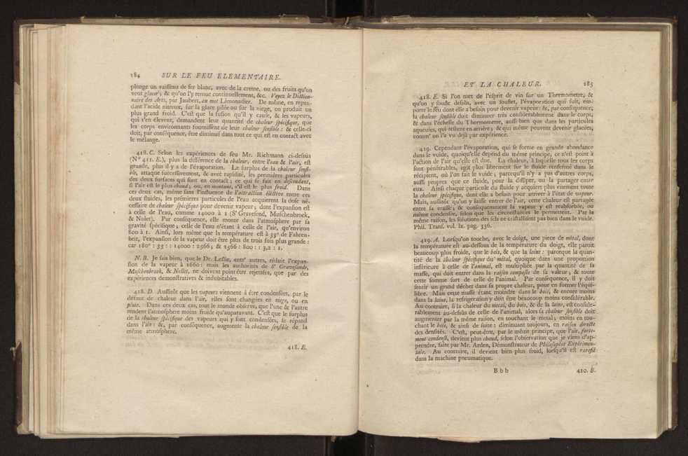 Essai sur la nouvelle thorie du feu lmentaire, et de la chaleur des corps : avec la description des nouveaux thermometres, destins particulierement aux observations sur ce sujet 14