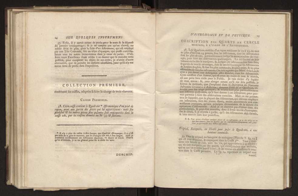 Description et usages des instrumens d'astronomie et de physique, faits  Londres, par ordre de la cour de Portugal en 1778, adresse dans une lettre  son excellence M. Louis Pinto de Souza Coutinho 5