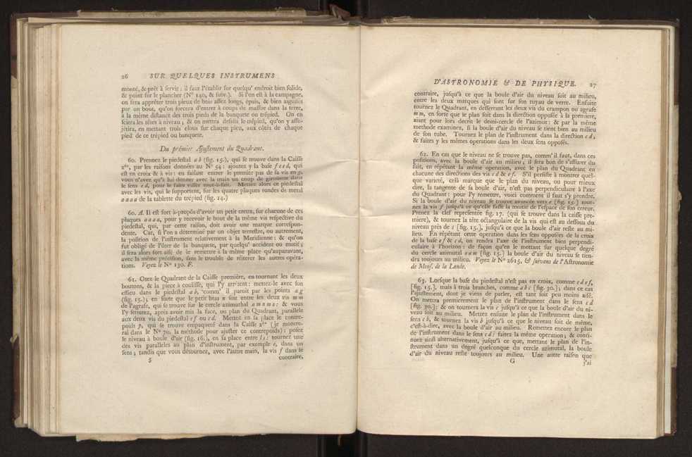 Description et usages des instrumens d'astronomie et de physique, faits  Londres, par ordre de la cour de Portugal en 1778, adresse dans une lettre  son excellence M. Louis Pinto de Souza Coutinho 6