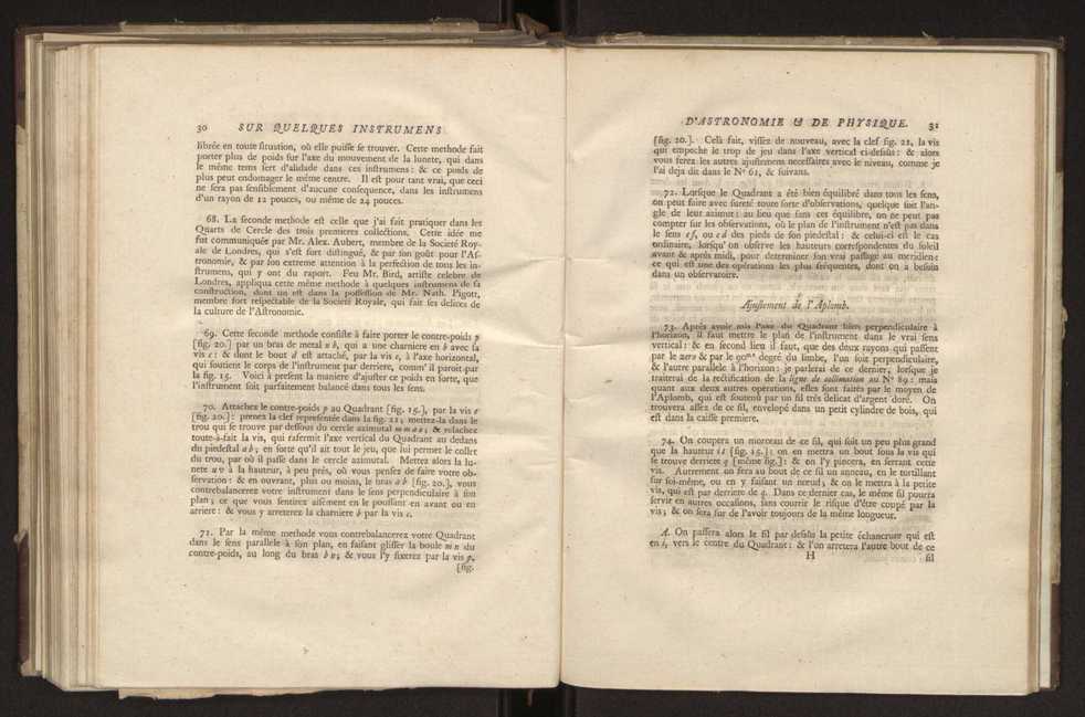 Description et usages des instrumens d'astronomie et de physique, faits  Londres, par ordre de la cour de Portugal en 1778, adresse dans une lettre  son excellence M. Louis Pinto de Souza Coutinho 8