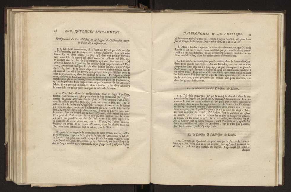 Description et usages des instrumens d'astronomie et de physique, faits  Londres, par ordre de la cour de Portugal en 1778, adresse dans une lettre  son excellence M. Louis Pinto de Souza Coutinho 17