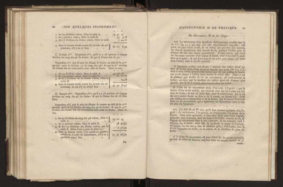 Description et usages des instrumens d'astronomie et de physique, faits  Londres, par ordre de la cour de Portugal en 1778, adresse dans une lettre  son excellence M. Louis Pinto de Souza Coutinho 23