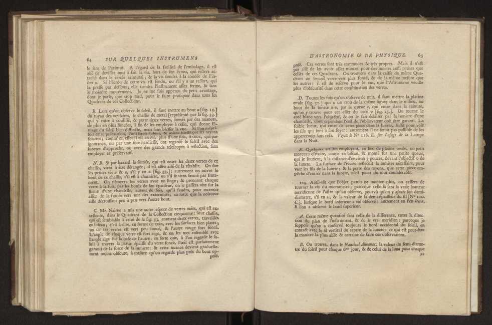 Description et usages des instrumens d'astronomie et de physique, faits  Londres, par ordre de la cour de Portugal en 1778, adresse dans une lettre  son excellence M. Louis Pinto de Souza Coutinho 25