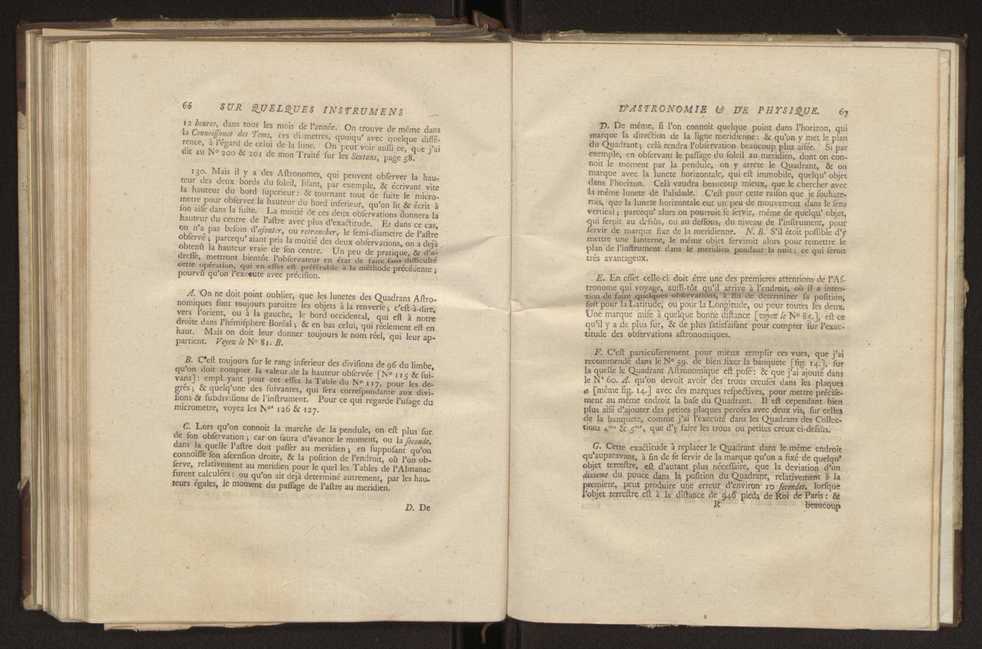 Description et usages des instrumens d'astronomie et de physique, faits  Londres, par ordre de la cour de Portugal en 1778, adresse dans une lettre  son excellence M. Louis Pinto de Souza Coutinho 26