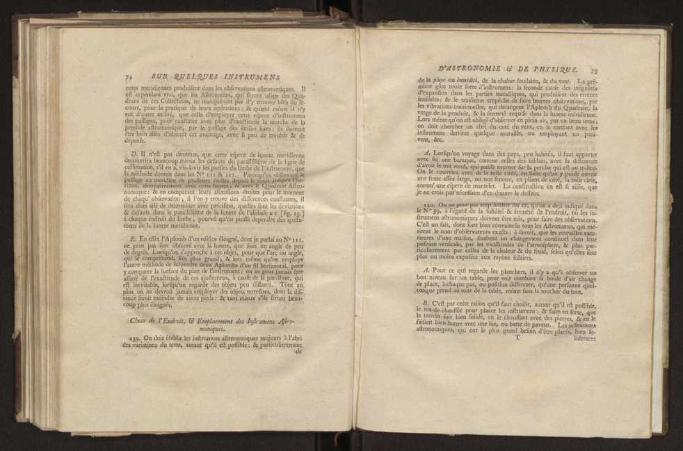 Description et usages des instrumens d'astronomie et de physique, faits  Londres, par ordre de la cour de Portugal en 1778, adresse dans une lettre  son excellence M. Louis Pinto de Souza Coutinho 30