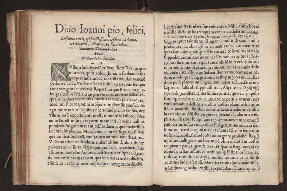 Monostichon de primis hispanorum regib. lib. primus. Nicolao Coelio Maralio auctore ; tum eiusdem auctoris Oratio de hominis suprema dignitate atque ad Christum seruatorem nostrum precatio matutina 6