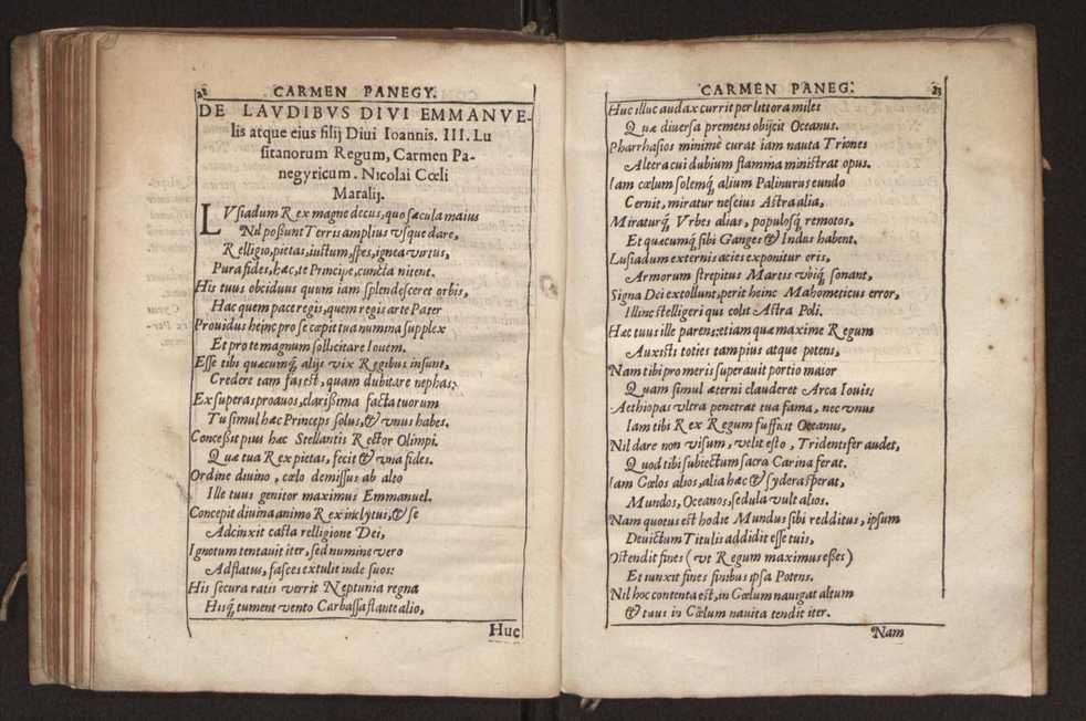 Monostichon de primis hispanorum regib. lib. primus. Nicolao Coelio Maralio auctore ; tum eiusdem auctoris Oratio de hominis suprema dignitate atque ad Christum seruatorem nostrum precatio matutina 18