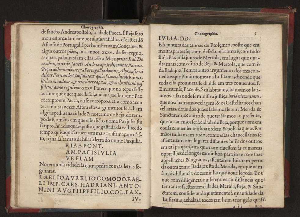 Chorographia de alguns lugares que stam em hum caminho que fez Gaspar Barreiros  anno de MDXXXXVJ comeado na cidade de Badajoz em Castella te  de Milam em Italia ; co algu[m]as outras obras cujo catalogo vai scripto com os nomes dos dictos lugares na folha seguinte 16