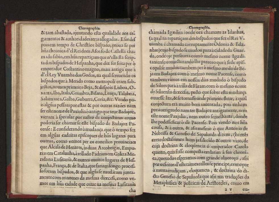 Chorographia de alguns lugares que stam em hum caminho que fez Gaspar Barreiros  anno de MDXXXXVJ comeado na cidade de Badajoz em Castella te  de Milam em Italia ; co algu[m]as outras obras cujo catalogo vai scripto com os nomes dos dictos lugares na folha seguinte 18