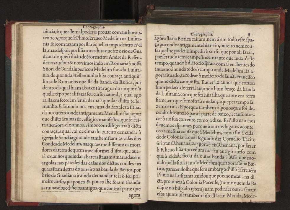 Chorographia de alguns lugares que stam em hum caminho que fez Gaspar Barreiros  anno de MDXXXXVJ comeado na cidade de Badajoz em Castella te  de Milam em Italia ; co algu[m]as outras obras cujo catalogo vai scripto com os nomes dos dictos lugares na folha seguinte 21