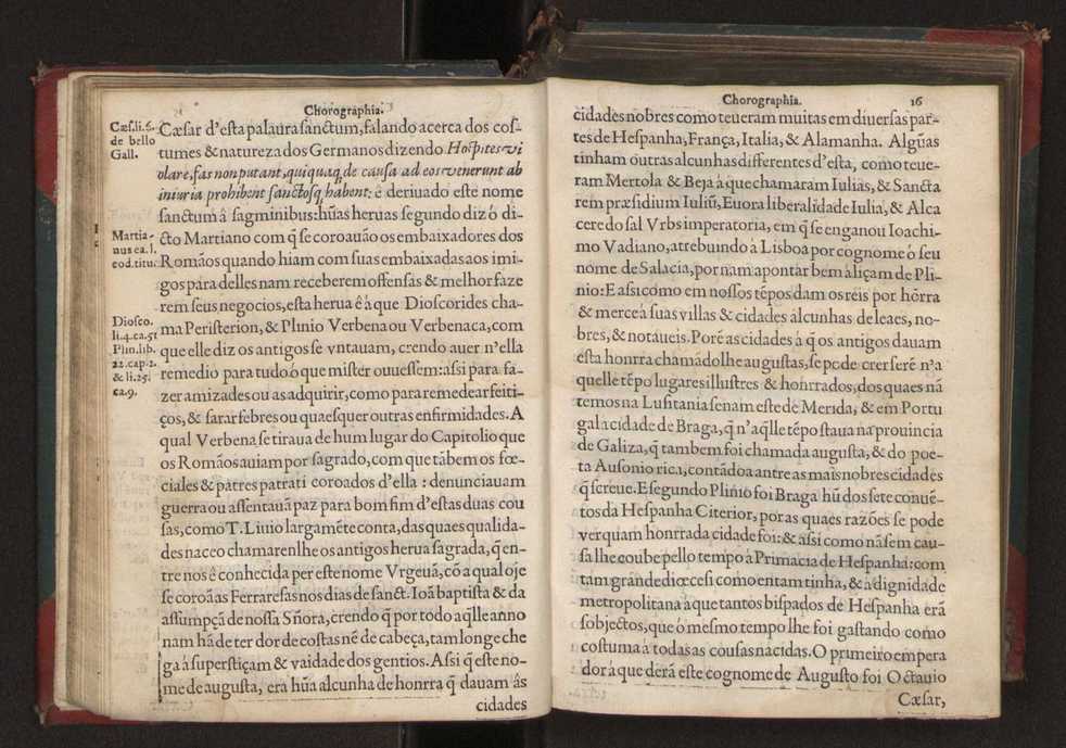 Chorographia de alguns lugares que stam em hum caminho que fez Gaspar Barreiros  anno de MDXXXXVJ comeado na cidade de Badajoz em Castella te  de Milam em Italia ; co algu[m]as outras obras cujo catalogo vai scripto com os nomes dos dictos lugares na folha seguinte 29