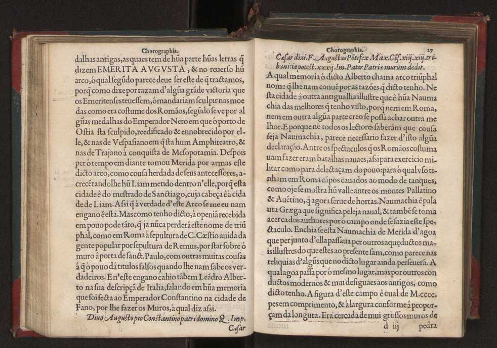 Chorographia de alguns lugares que stam em hum caminho que fez Gaspar Barreiros  anno de MDXXXXVJ comeado na cidade de Badajoz em Castella te  de Milam em Italia ; co algu[m]as outras obras cujo catalogo vai scripto com os nomes dos dictos lugares na folha seguinte 40