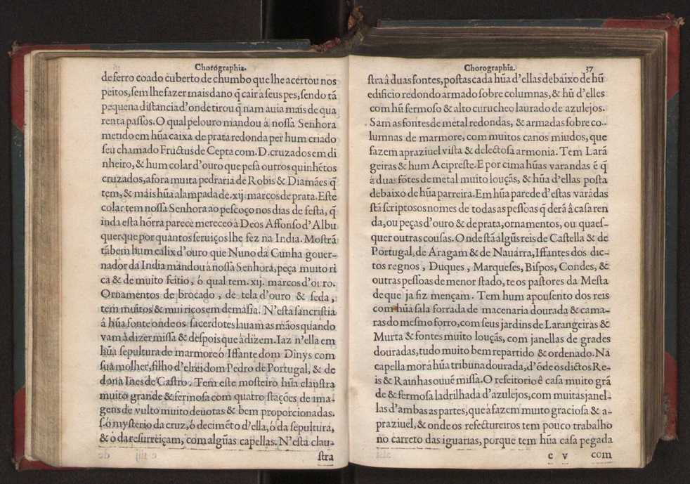 Chorographia de alguns lugares que stam em hum caminho que fez Gaspar Barreiros � anno de MDXXXXVJ come�ado na cidade de Badajoz em Castella te � de Milam em Italia ; co algu[m]as outras obras cujo catalogo vai scripto com os nomes dos dictos lugares na folha seguinte 50