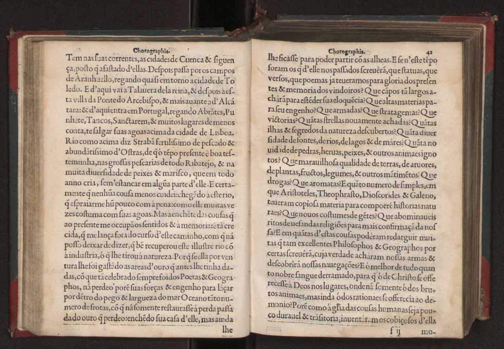 Chorographia de alguns lugares que stam em hum caminho que fez Gaspar Barreiros  anno de MDXXXXVJ comeado na cidade de Badajoz em Castella te  de Milam em Italia ; co algu[m]as outras obras cujo catalogo vai scripto com os nomes dos dictos lugares na folha seguinte 55