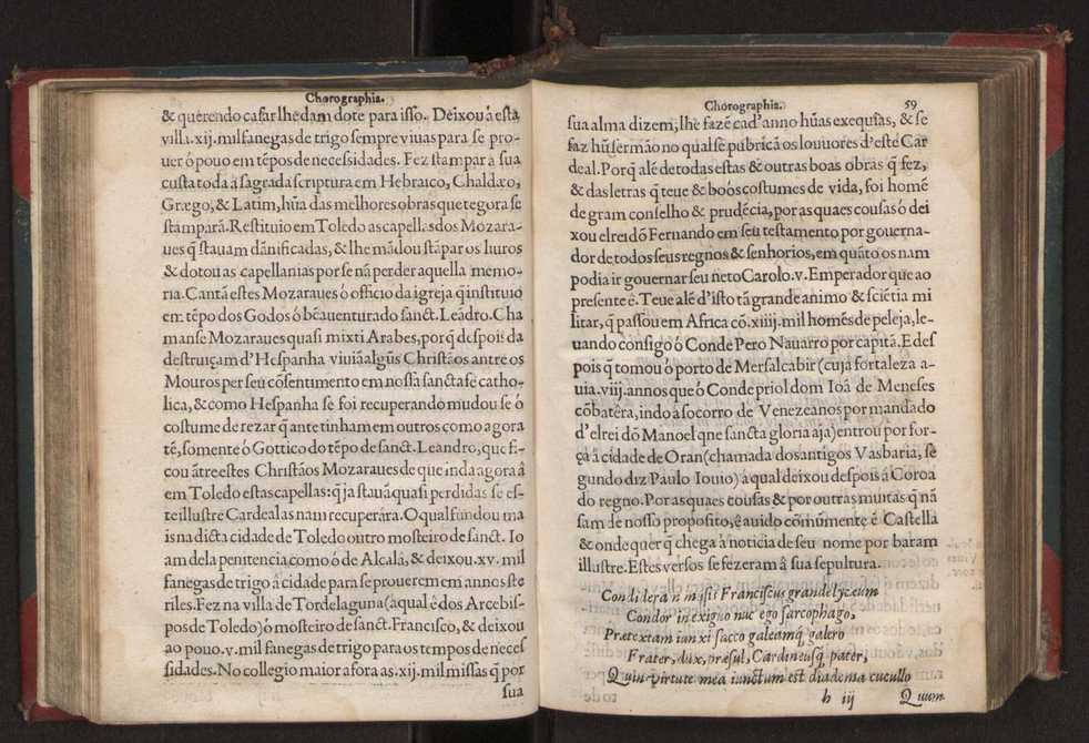 Chorographia de alguns lugares que stam em hum caminho que fez Gaspar Barreiros  anno de MDXXXXVJ comeado na cidade de Badajoz em Castella te  de Milam em Italia ; co algu[m]as outras obras cujo catalogo vai scripto com os nomes dos dictos lugares na folha seguinte 72
