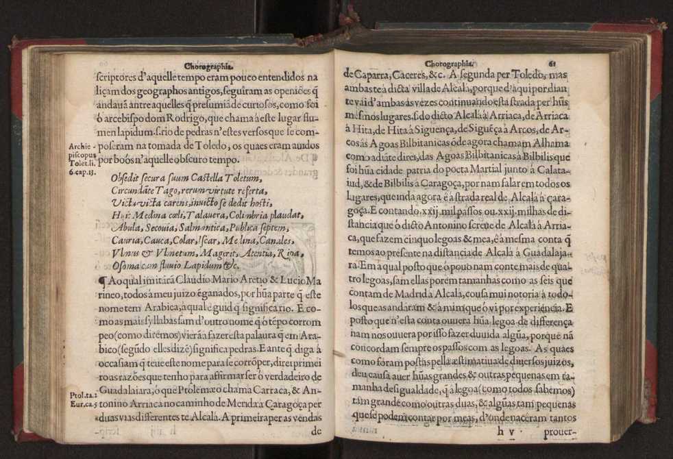 Chorographia de alguns lugares que stam em hum caminho que fez Gaspar Barreiros  anno de MDXXXXVJ comeado na cidade de Badajoz em Castella te  de Milam em Italia ; co algu[m]as outras obras cujo catalogo vai scripto com os nomes dos dictos lugares na folha seguinte 74