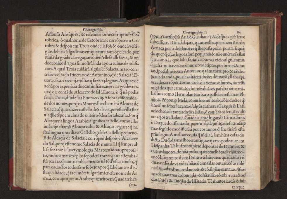 Chorographia de alguns lugares que stam em hum caminho que fez Gaspar Barreiros  anno de MDXXXXVJ comeado na cidade de Badajoz em Castella te  de Milam em Italia ; co algu[m]as outras obras cujo catalogo vai scripto com os nomes dos dictos lugares na folha seguinte 76