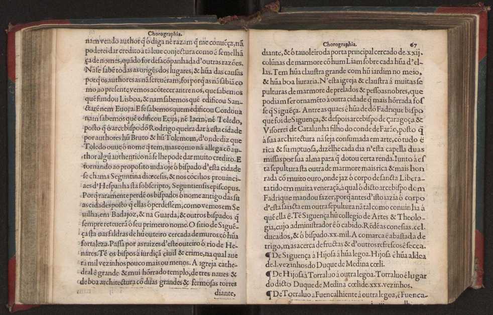 Chorographia de alguns lugares que stam em hum caminho que fez Gaspar Barreiros  anno de MDXXXXVJ comeado na cidade de Badajoz em Castella te  de Milam em Italia ; co algu[m]as outras obras cujo catalogo vai scripto com os nomes dos dictos lugares na folha seguinte 79